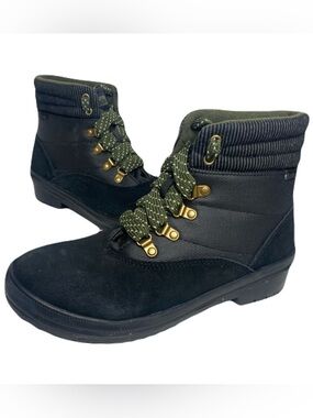 Keds Camp Boot‎ Suede & Splash Water-Resistant Black Women's 8.5 EUC Bootie